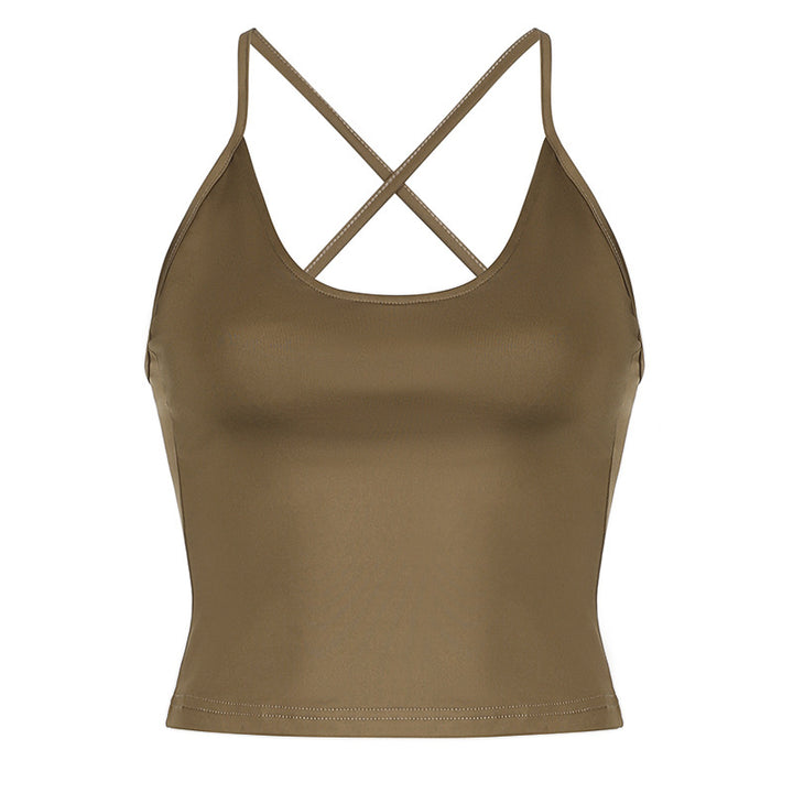 Damen Sportliches Crop-Top und Shorts-Set mit verstellbarem Bund Drune