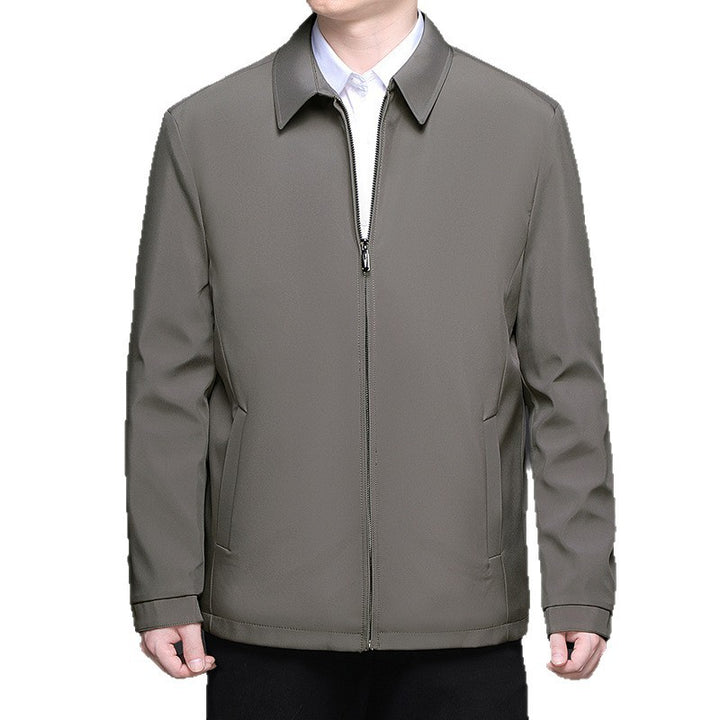 Herren leichte gesteppte Übergangsjacke mit innenliegendem Quiltfutter und klassischem Kragen Drune