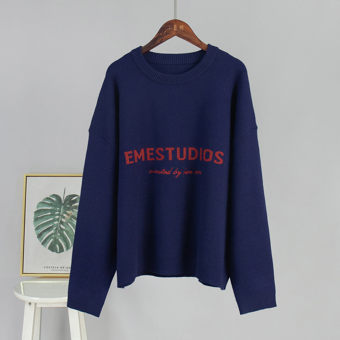 Damen Hochwertiger und weicher Strickstoff Drune