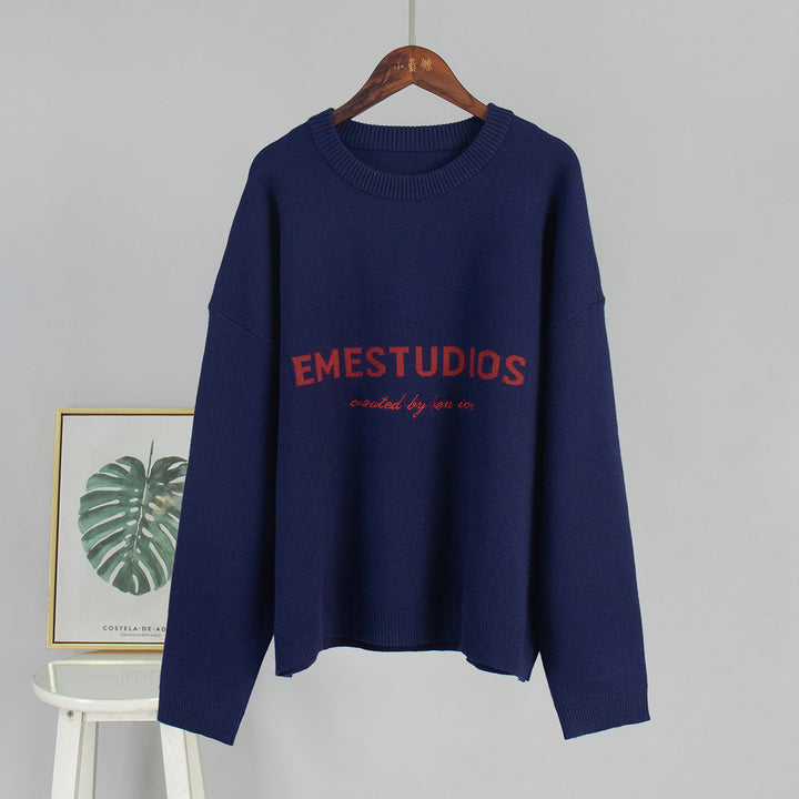 Damen Hochwertiger und weicher Strickstoff Drune