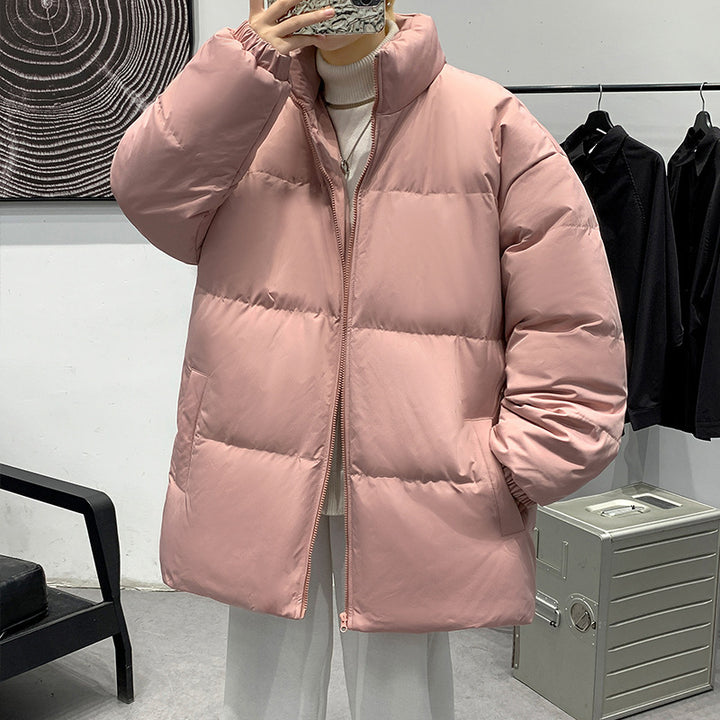 Damen Gepolsterte Oversize-Steppjacke mit hohem Stehkragen und geradem Schnitt Drune