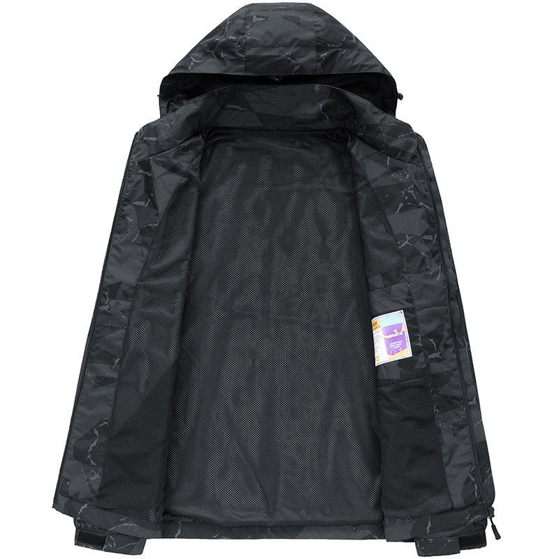 Herren Leichte und wasserfeste Outdoor-Jacke Drune