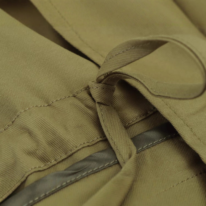 Damen lässige Utility-Jacke mit praktischem Kordelzug und großen Taschen Drune