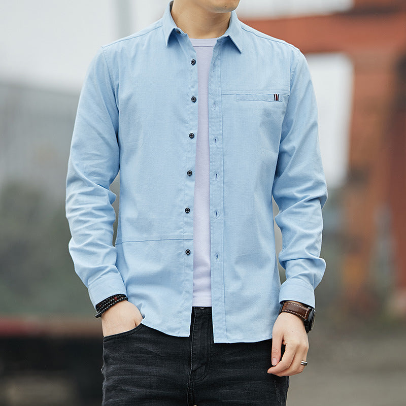 Herren Leichte Denim‑Hemdjacke im Overshirt‑Schnitt Drune