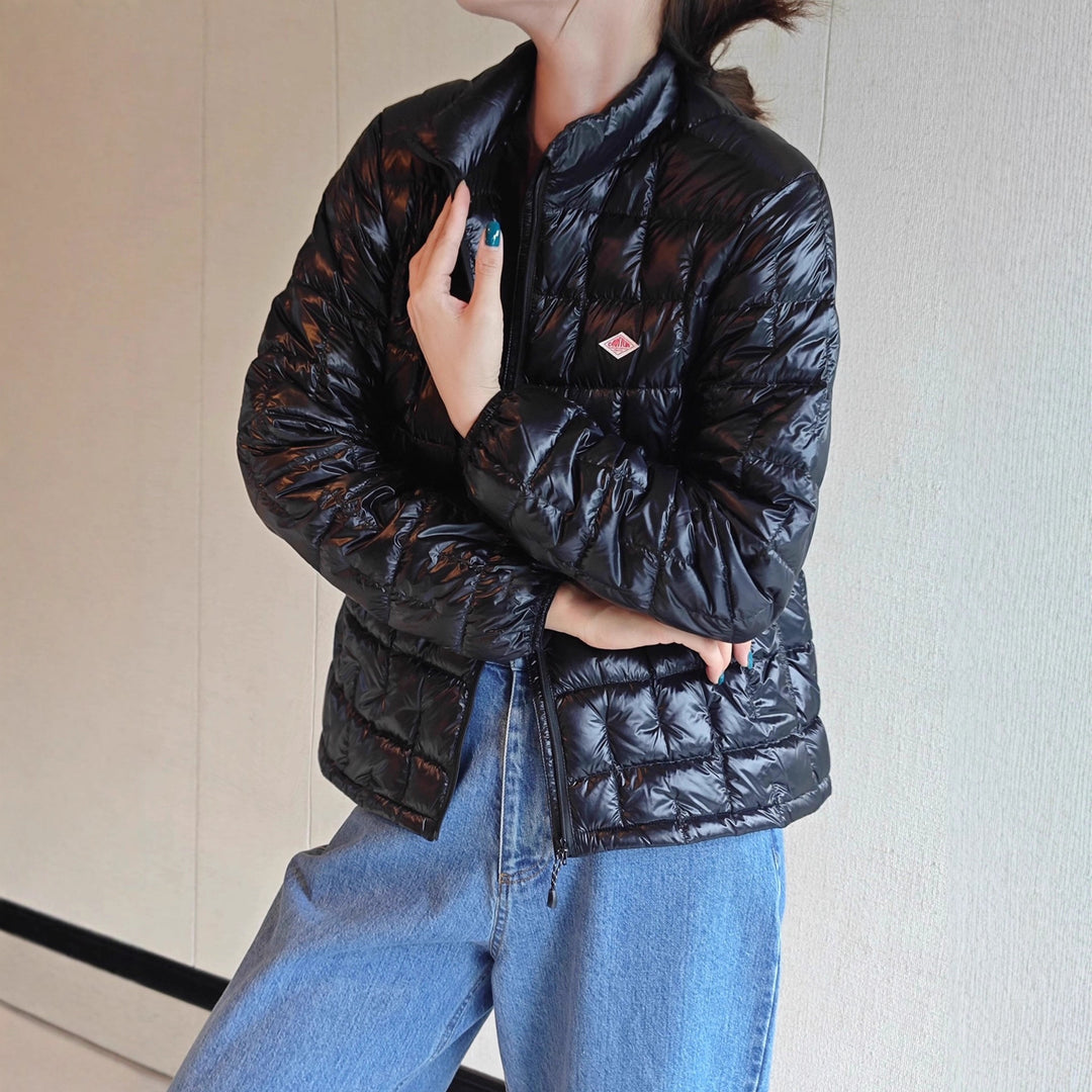 Damen Modische Steppjacke mit glänzender Oberfläche Drune