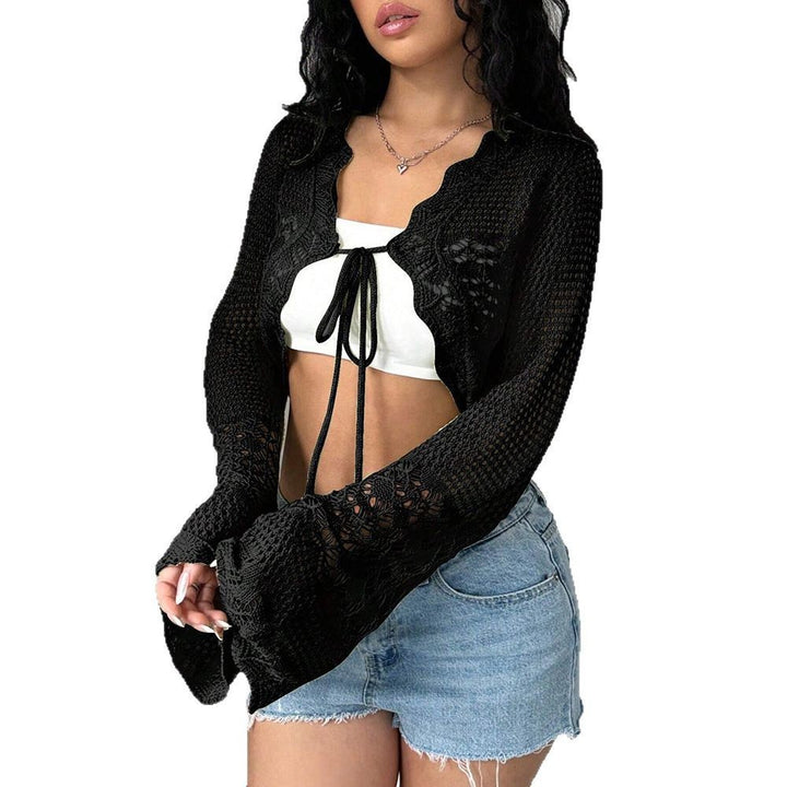 Damen Häkeljacke mit weitem Arm Drune