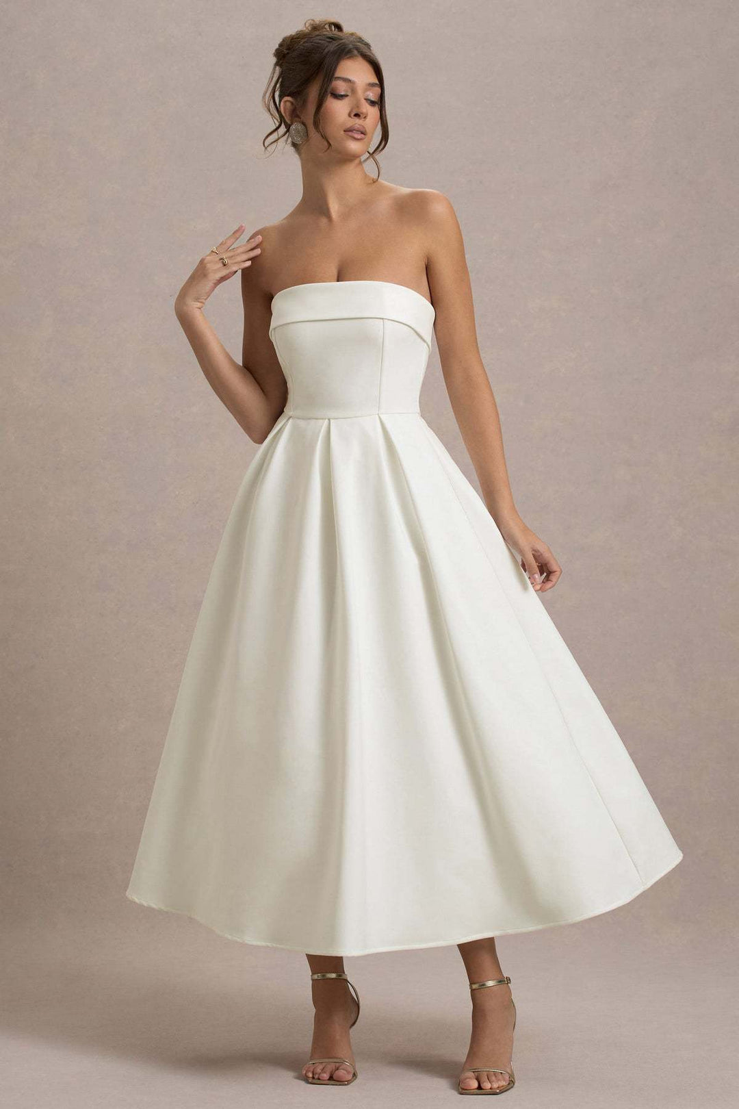 Damen elegantes A-Linien Abendkleid mit taillenbetontem Design Drune
