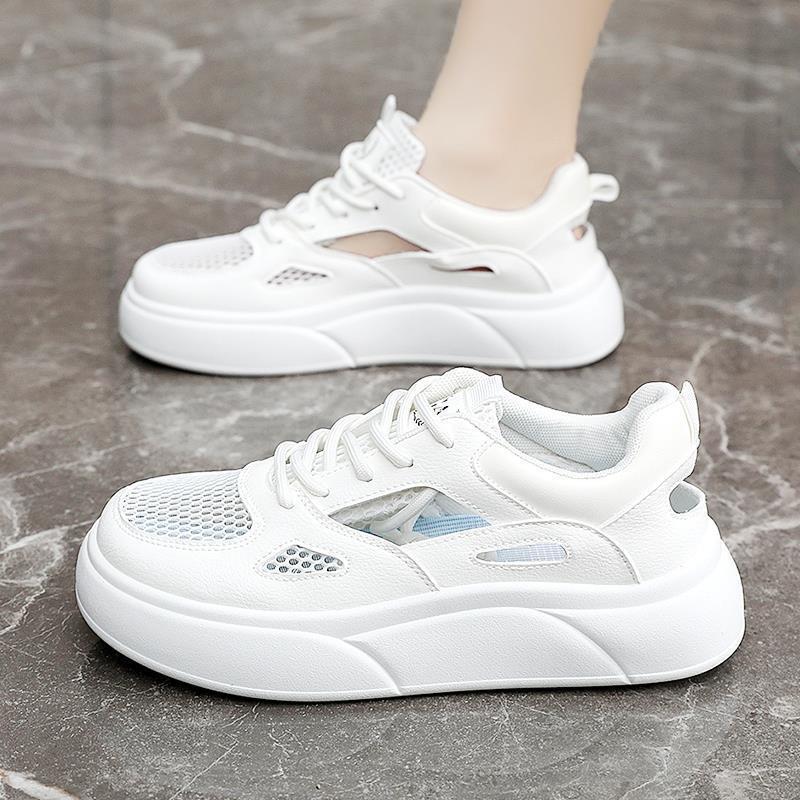 Damen Sportliche Sneakers mit atmungsaktiver Mesh-Oberfläche und innovativem Sohlenprofil Drune