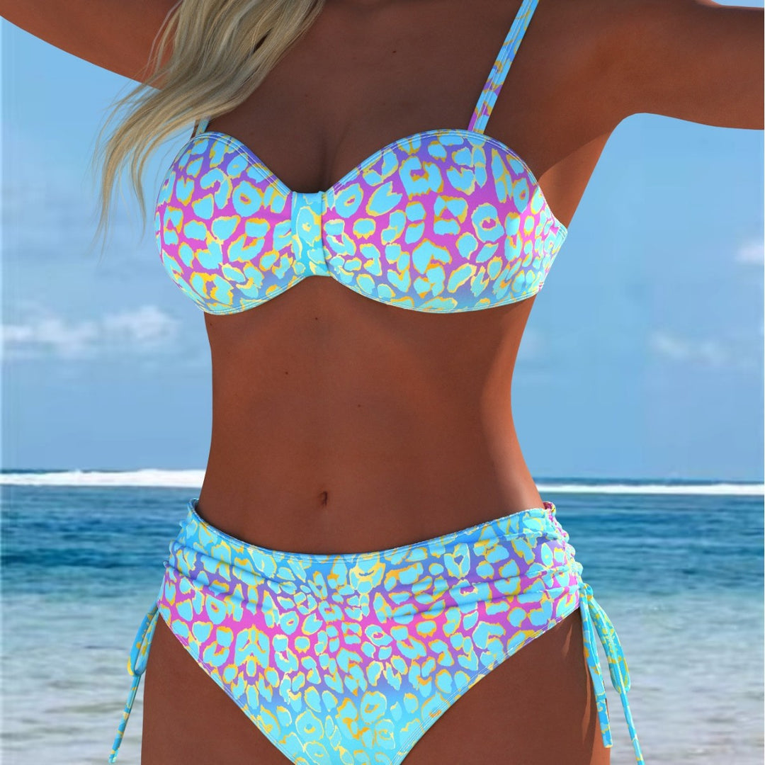 Damen Balconette-Bikini mit seitlichem Bindeband Drune