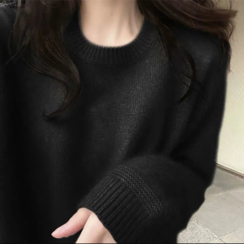 Damen Kaschmir Pullover mit feiner Rippstruktur und lässigem Schnitt Drune