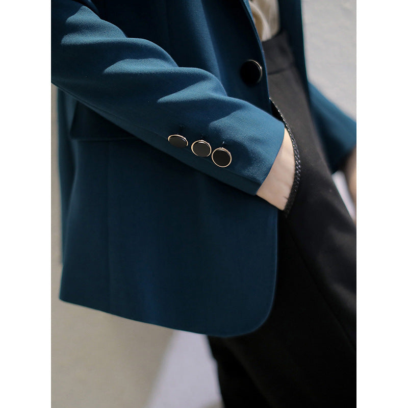 Damen Eleganter Blazer mit feinem Schnitt Drune