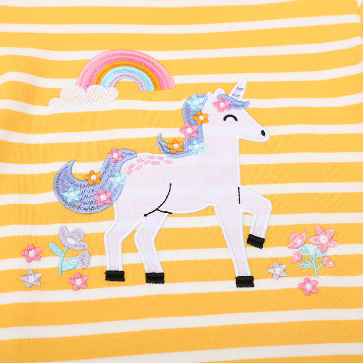 Mädchen T-Shirt mit verspieltem Einhorn-Motiv Drune