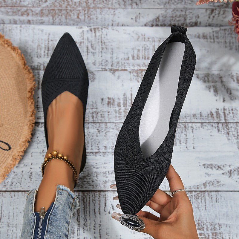 Damen Slingback-Ballerinas mit atmungsaktivem Netzdesign und flexiblem Fußbett Drune