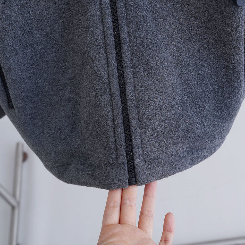 Damen Sportliche Fleecejacke mit hohem Kragen Drune