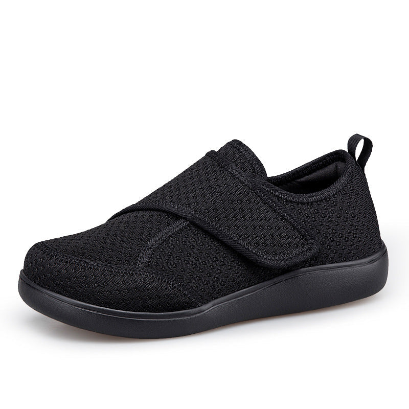 Herren nan orthopädischer Pantoffel mit verstellbarem Klettverschluss, atmungsaktivem Mesh und stoßdämpfender Schaumstoffsohle Drune