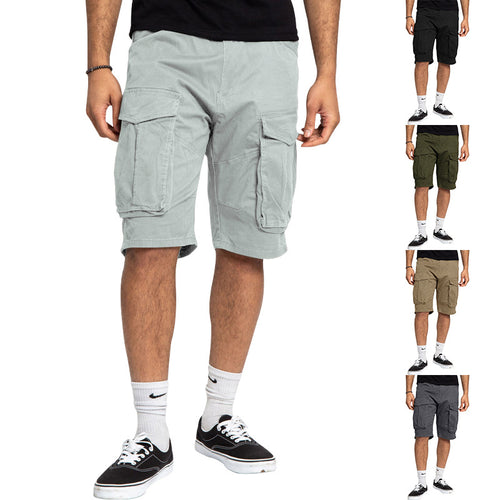 Herren nan robuste Cargoshorts mit großen Klappentaschen und lockerer Passform Drune