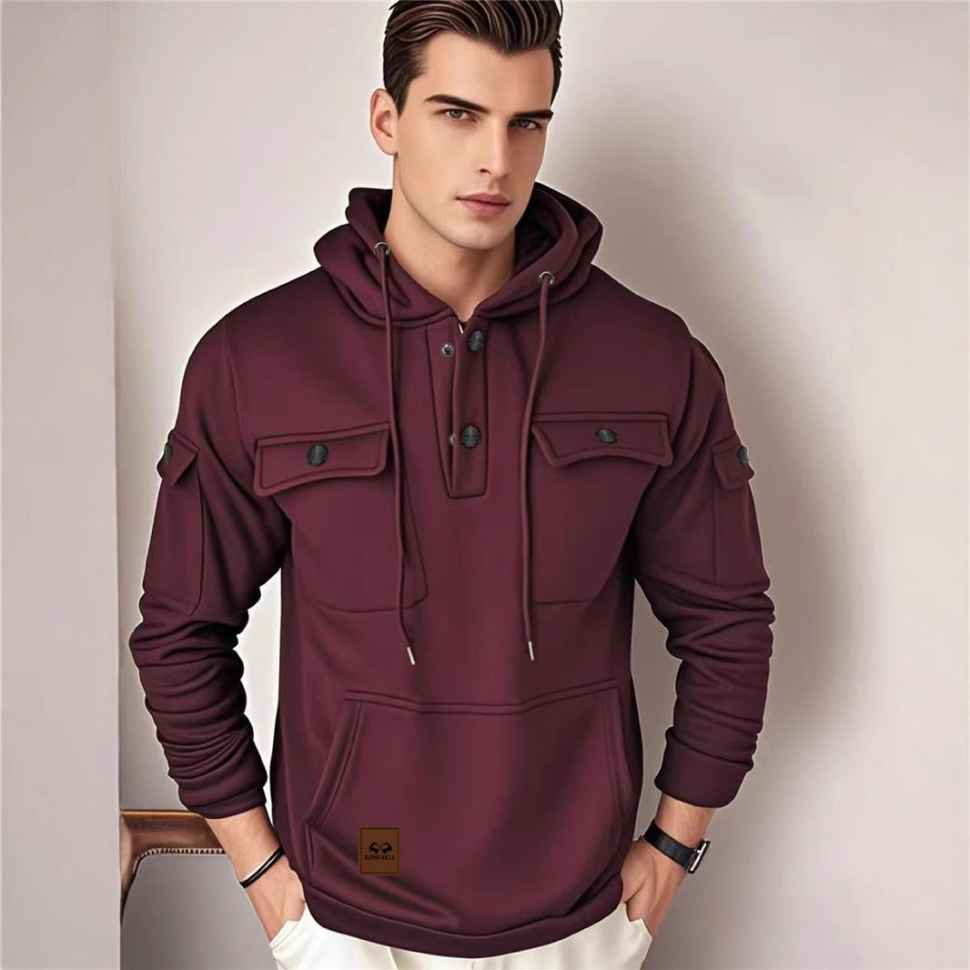 Herren Multifunktionale Kapuzenjacke Drune