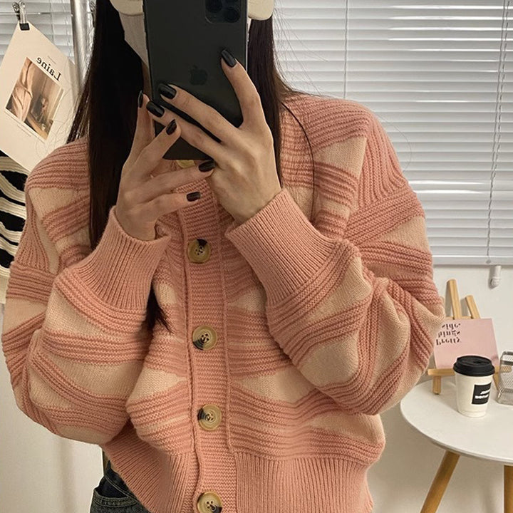 Damen Strickjacke im trendigen Streifenlook Drune