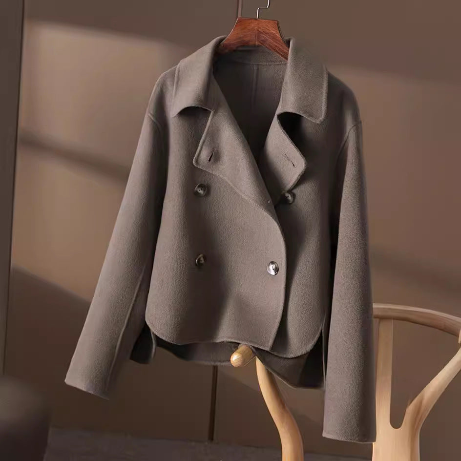 Damen Modische Kurzarmpulloverjacke Drune