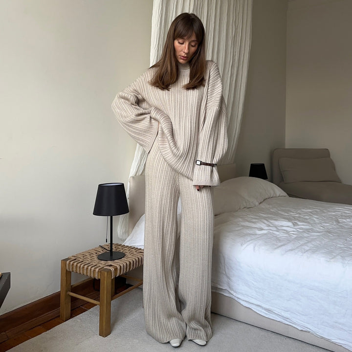 Damen Bequemer und stylischer Strickanzug Drune