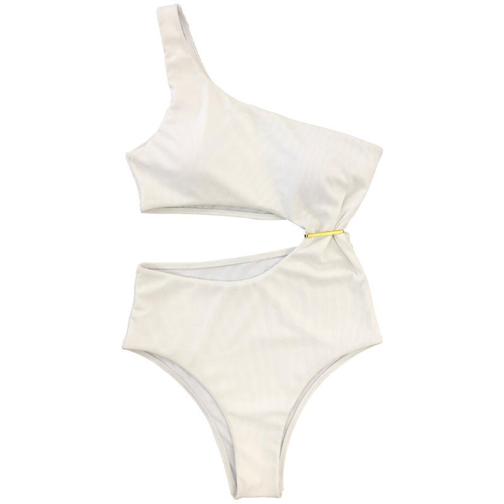 Damen Einseitiger Bikini mit hohem Bund Drune
