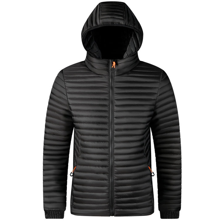 Herren Moderne Steppjacke mit Kapuze Drune