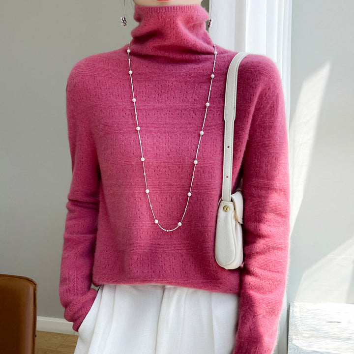 Drune | Rollkragenpullover - Weicher Strickpullover - Langärmliges Design