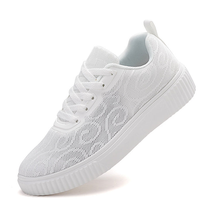 Damen nan luftige Plateausneaker mit gestricktem Obermaterial und gepolstertem Komfortfußbett Drune