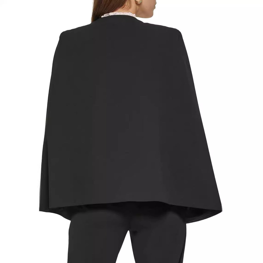 Damen Cape-Blazer-Set im Tailoring mit Cape-Ärmeln und schmaler Anzughose Drune