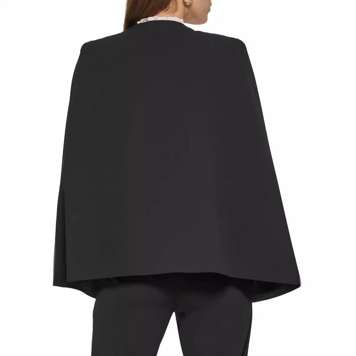 Damen Cape-Blazer-Set im Tailoring mit Cape-Ärmeln und schmaler Anzughose Drune