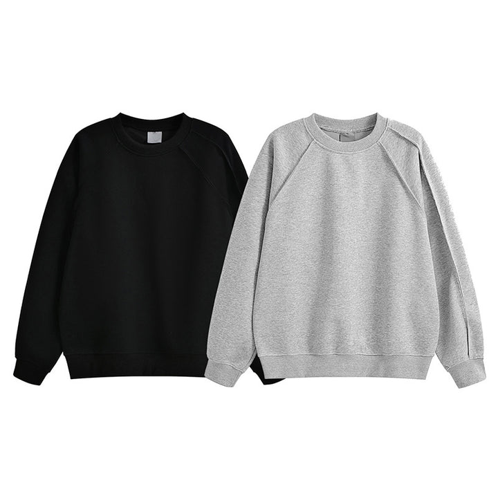 Unisex Oversize Sweatshirt mit Raglanärmeln und Rippbündchen Drune