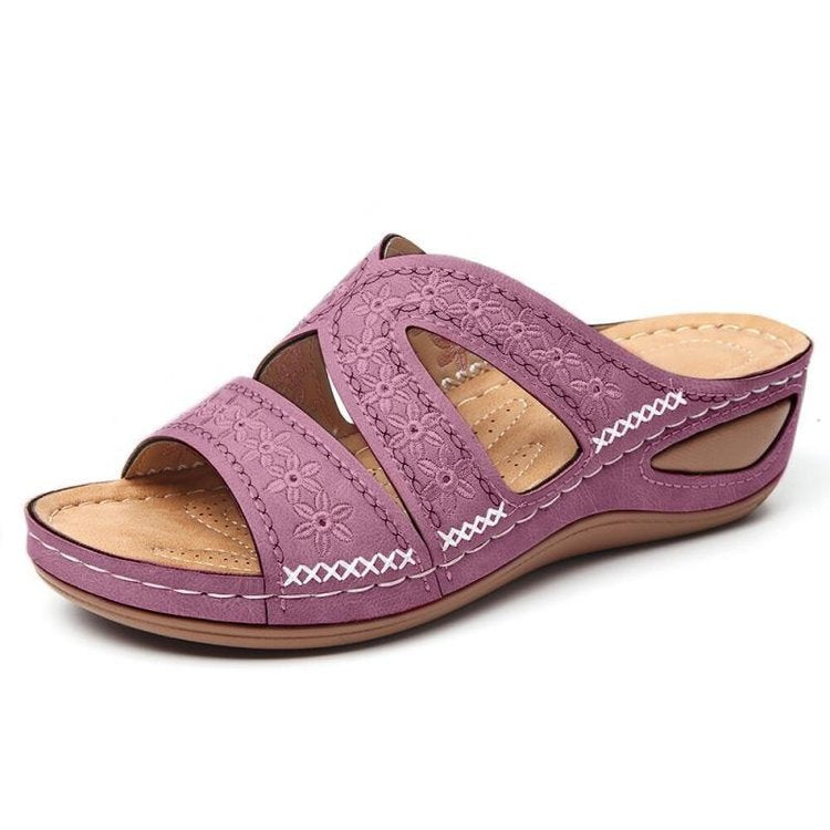 Damen bequeme Riemchensandalen mit ergonomischer Fußbettgestaltung Drune