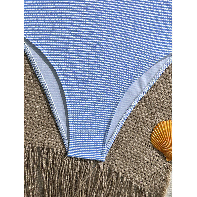 Damen Einteiler Badeanzug mit verstellbaren Trägern und floralem Rüschendesign Drune