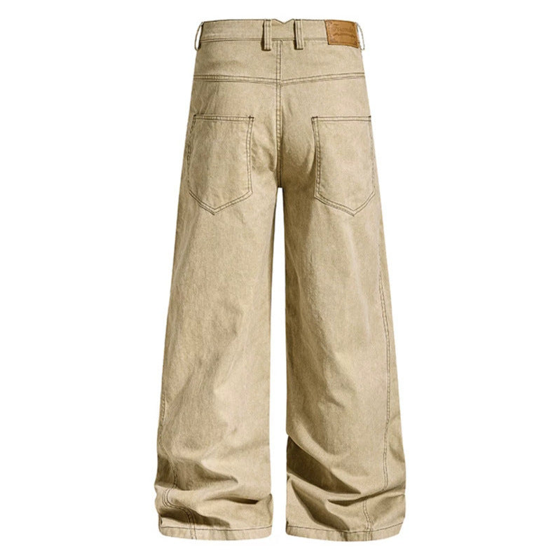 Damen High‑Waist Maritim inspirierte weite Bundhose mit dekorativer Kordel‑Schnürung Drune