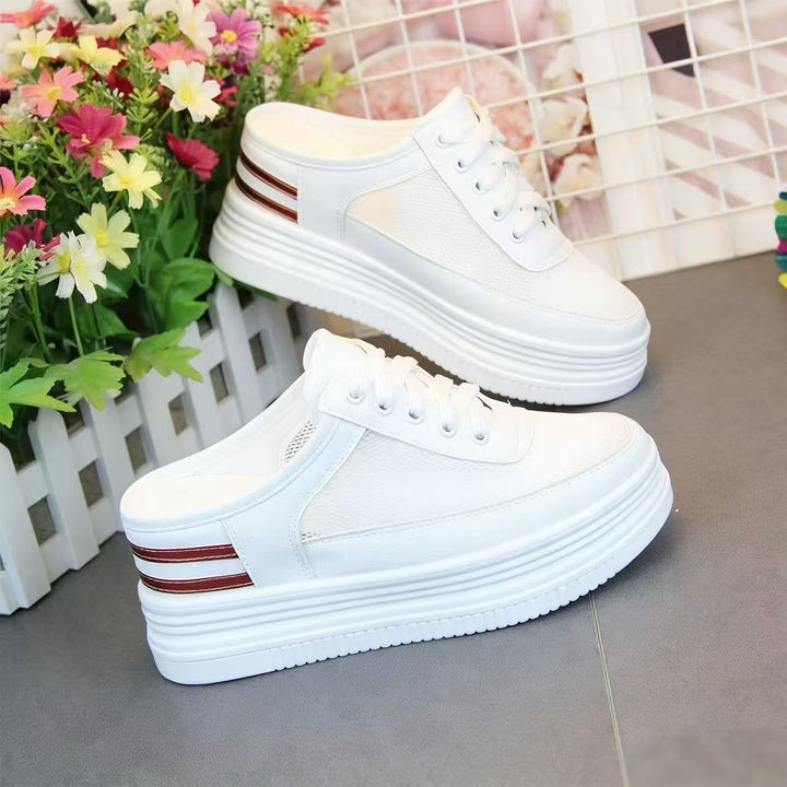 Damen Sneakers mit hoher Plateausohle und eleganter Riemchenverarbeitung Drune