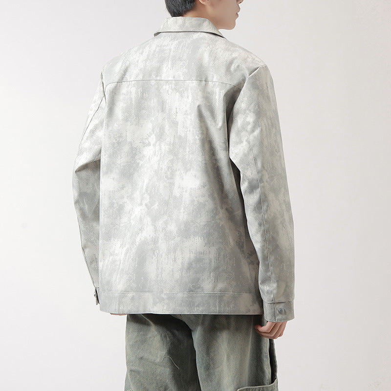 Herren Modische Arbeitsjacke im minimalistischen Design Drune