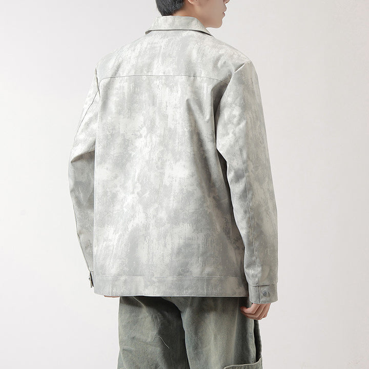 Herren Modische Arbeitsjacke im minimalistischen Design Drune