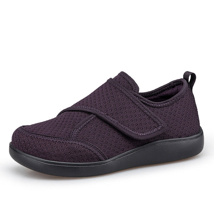 Herren nan orthopädischer Pantoffel mit verstellbarem Klettverschluss, atmungsaktivem Mesh und stoßdämpfender Schaumstoffsohle Drune