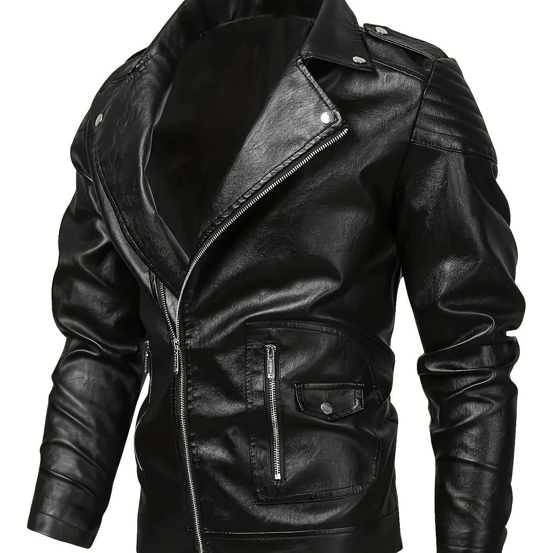Herren Biker-Lederjacke Drune