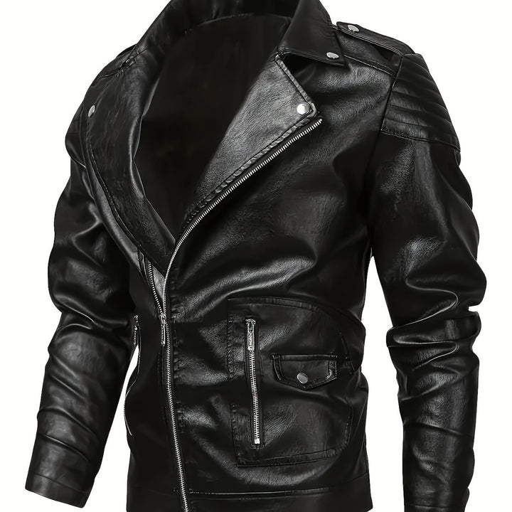 Herren Biker-Lederjacke Drune