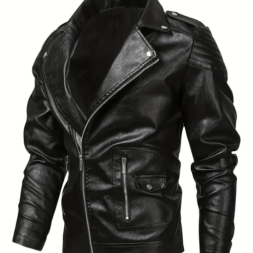 Herren Biker-Lederjacke Drune