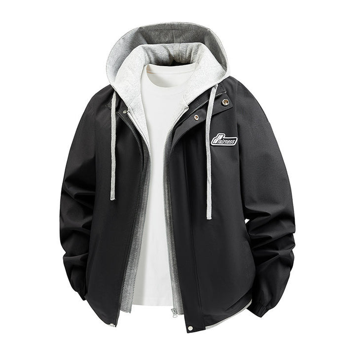 Herren Sportliche Übergangsjacke mit Kapuze Drune