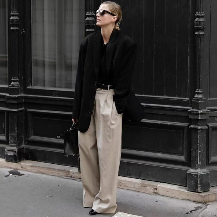 Damen Eleganter und lässiger Blazer mit dezenten Details Drune