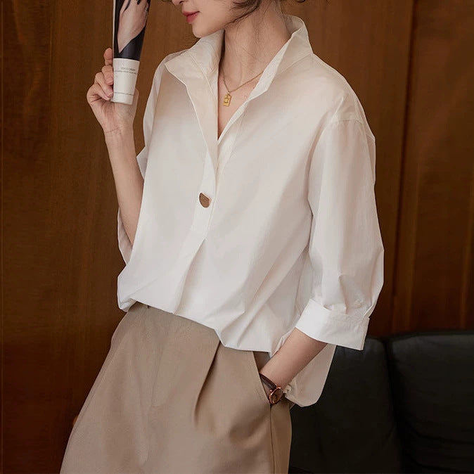Damen Elegante und luftige Bluse mit modernem Schnitt Drune