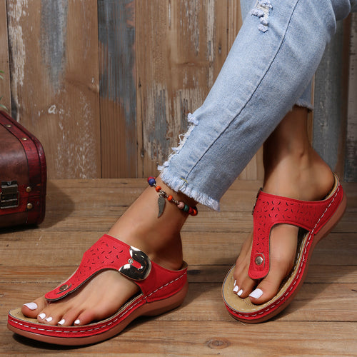 Damen Elegante Orthopädische Zehentrenner Sandalen Drune