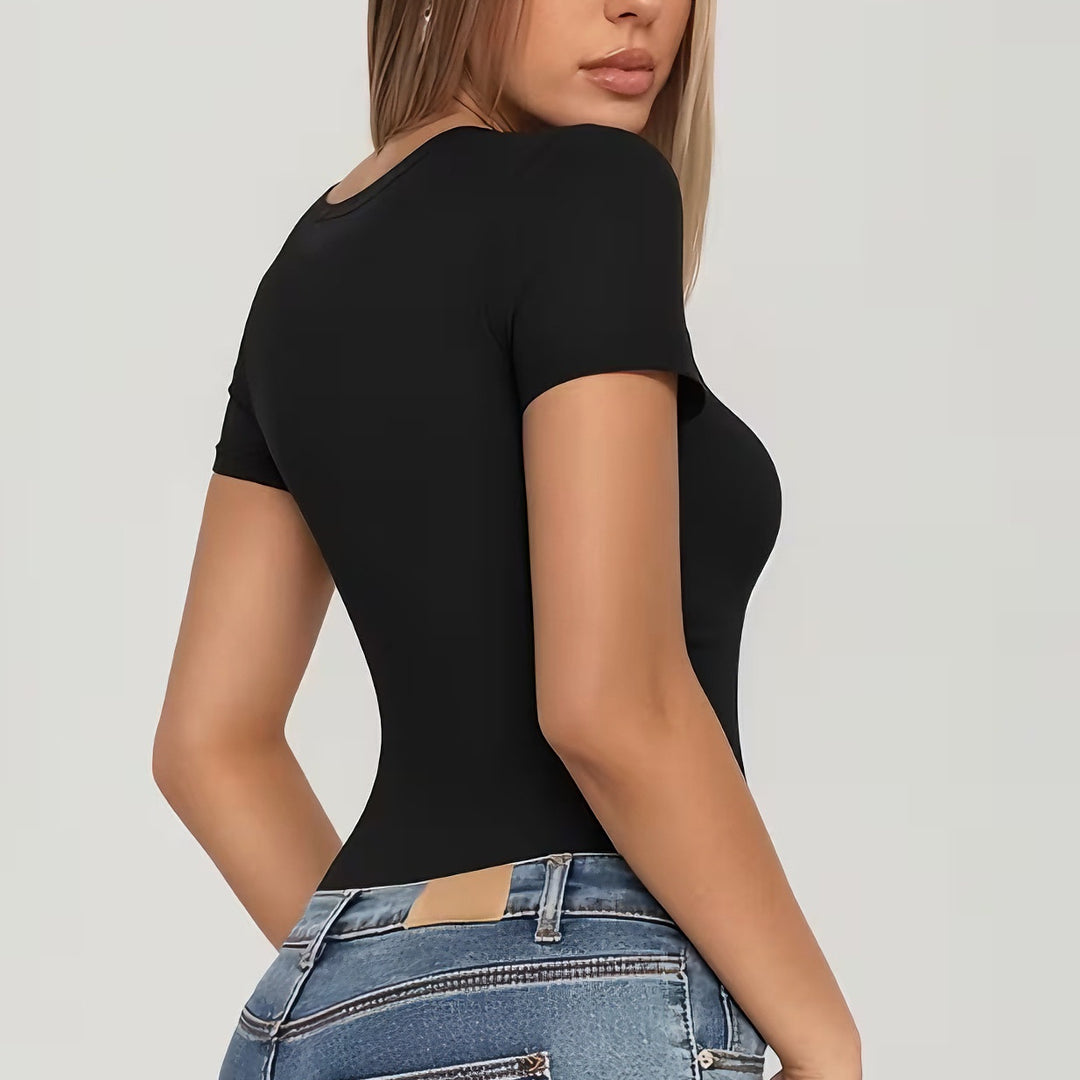 Damen Body mit tiefem V-Ausschnitt Drune