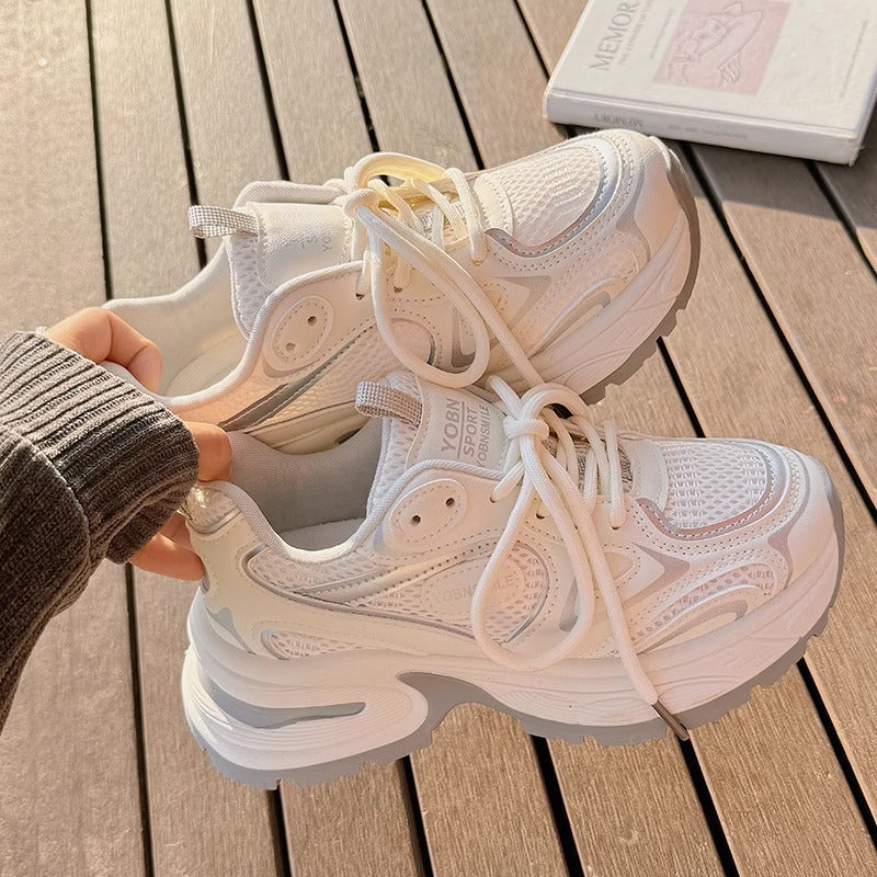 Damen Sportliche Sneakers mit atmungsaktivem Obermaterial und dämpfender Sohle Drune