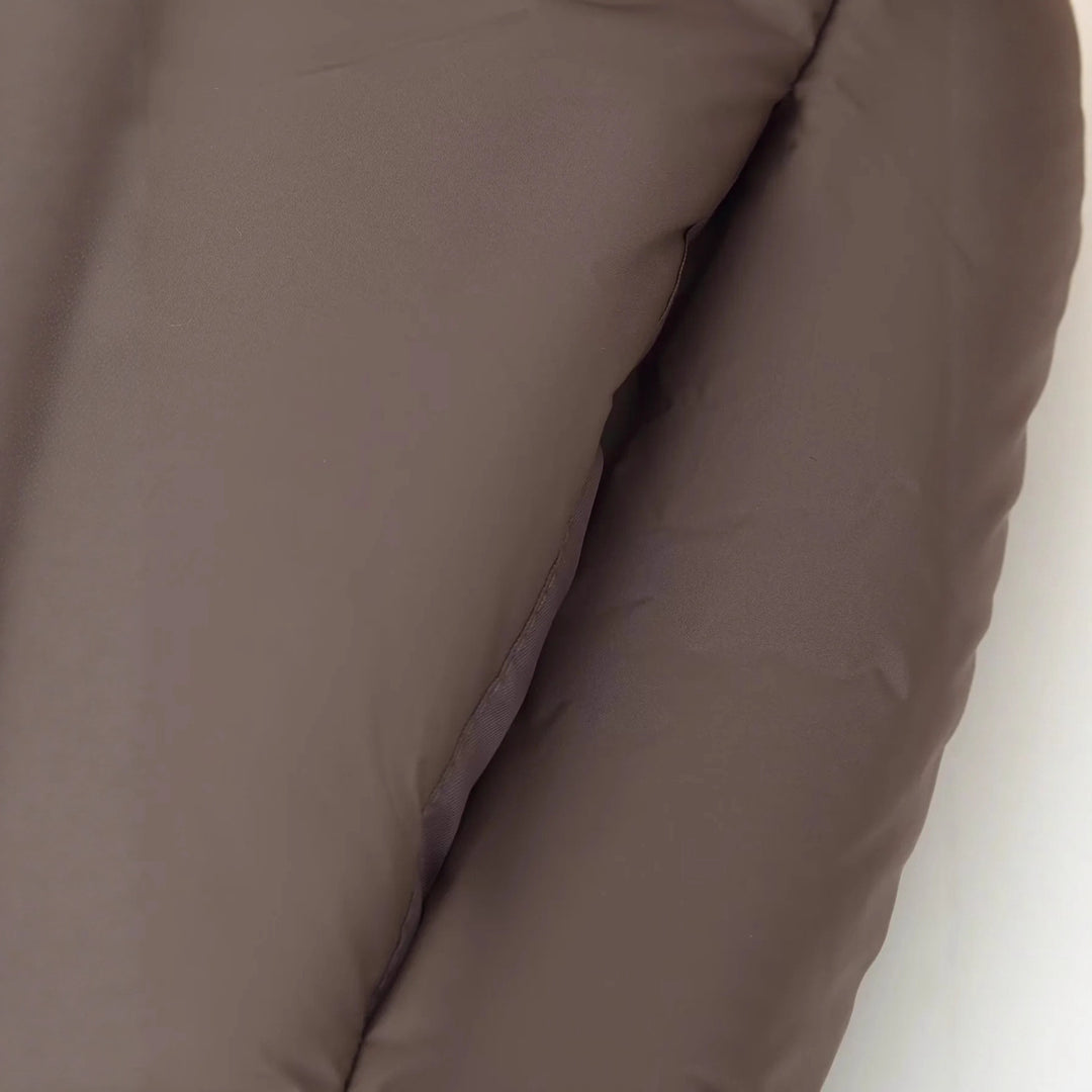 Damen nan kastige Steppjacke mit hohem Stehkragen und leichter Synthetikfüllung Drune