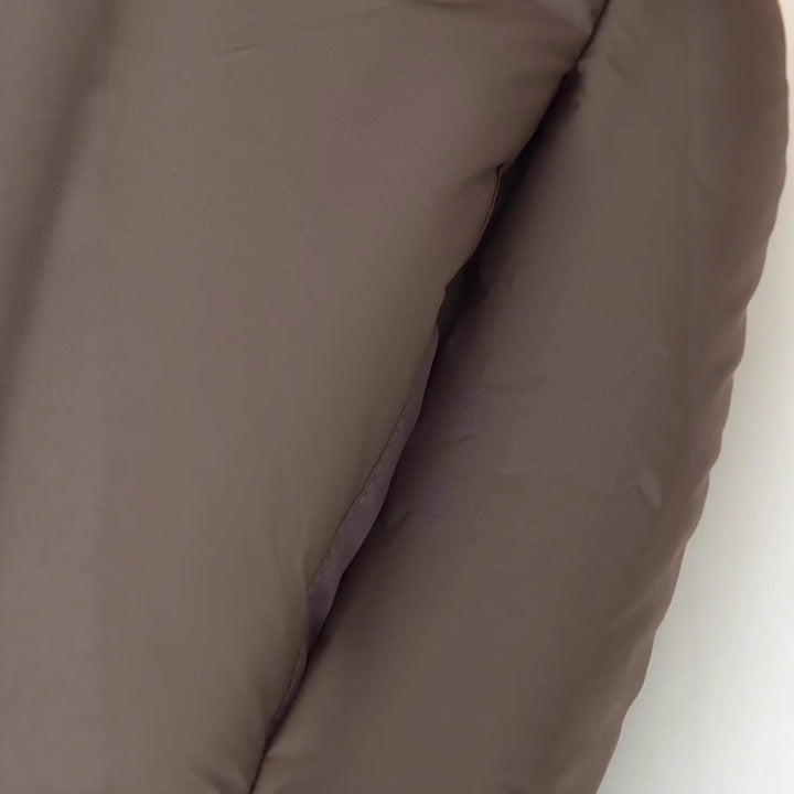 Damen nan kastige Steppjacke mit hohem Stehkragen und leichter Synthetikfüllung Drune
