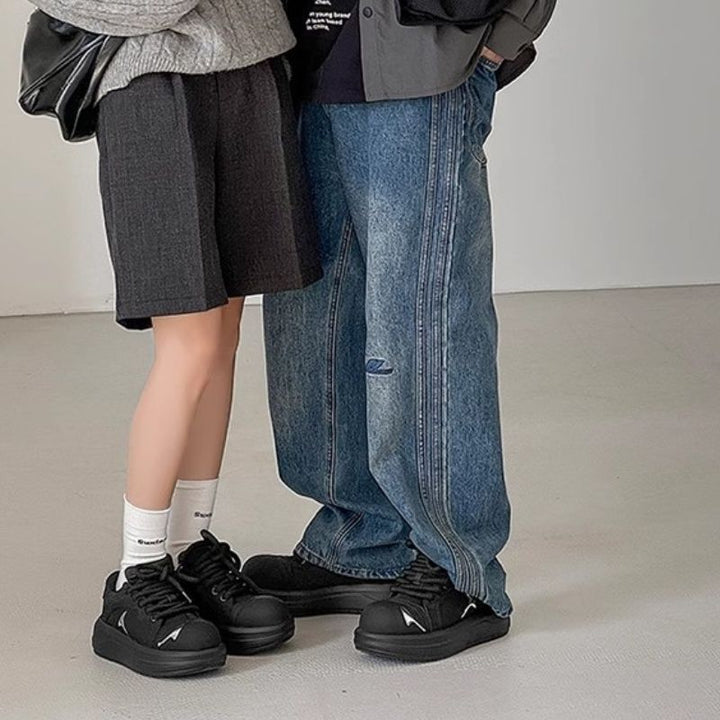 Damen sportliche Sneakers mit dämpfender Laufsohle und modernem Design Drune
